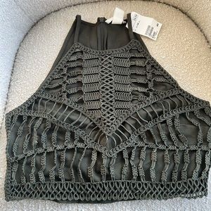 H&M embroidered Crop Tank